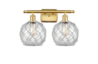 Ballston Two Light Bath Vanity in Satin Gold (405|516-2W-SG-G122-8RW)