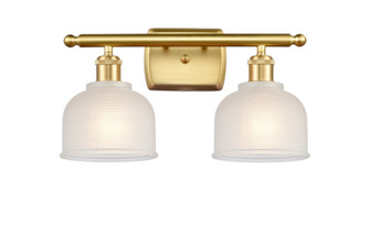Ballston Two Light Bath Vanity in Satin Gold (405|516-2W-SG-G411)