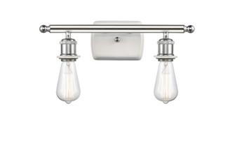 Ballston Two Light Bath Vanity in White Polished Chrome (405|516-2W-WPC)