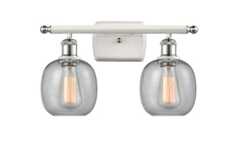 Ballston Two Light Bath Vanity in White Polished Chrome (405|516-2W-WPC-G104)