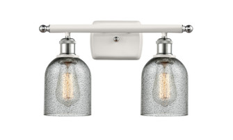 Ballston Two Light Bath Vanity in White Polished Chrome (405|516-2W-WPC-G257)