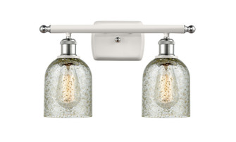 Ballston Two Light Bath Vanity in White Polished Chrome (405|516-2W-WPC-G259)