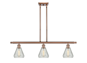 Ballston Three Light Island Pendant in Antique Copper (405|516-3I-AC-G275)