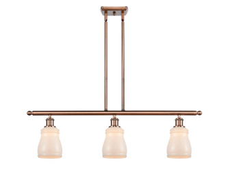 Ballston Three Light Island Pendant in Antique Copper (405|516-3I-AC-G391)