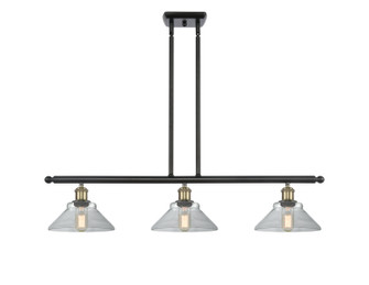 Ballston Three Light Island Pendant in Black Antique Brass (405|516-3I-BAB-G132)