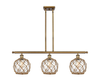 Ballston LED Island Pendant in Brushed Brass (405|516-3I-BB-G122-8RB-LED)