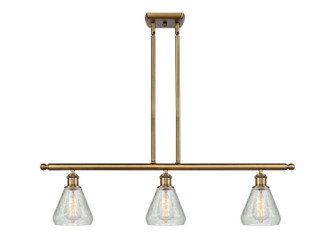 Ballston Three Light Island Pendant in Brushed Brass (405|516-3I-BB-G275)