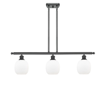 Ballston Three Light Island Pendant in Matte Black (405|516-3I-BK-G101)