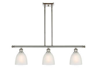 Ballston Three Light Island Pendant in Polished Nickel (405|516-3I-PN-G381)