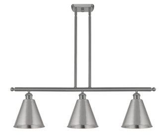 Ballston Three Light Island Pendant in Brushed Satin Nickel (405|516-3I-SN-MBC-8-SN)