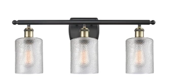 Ballston Three Light Bath Vanity in Black Antique Brass (405|516-3W-BAB-G112)