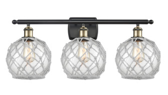 Ballston LED Bath Vanity in Black Antique Brass (405|516-3W-BAB-G122-8RW-LED)