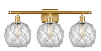 Ballston LED Bath Vanity in Satin Gold (405|516-3W-SG-G122-8RW-LED)