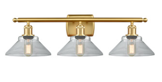 Ballston Three Light Bath Vanity in Satin Gold (405|516-3W-SG-G132)