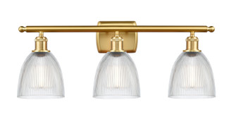 Ballston Three Light Bath Vanity in Satin Gold (405|516-3W-SG-G382)