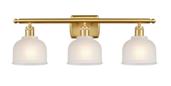 Ballston LED Bath Vanity in Satin Gold (405|516-3W-SG-G411-LED)