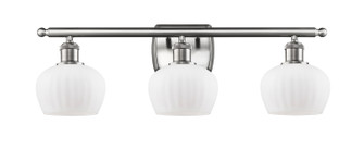 Ballston Three Light Bath Vanity in Brushed Satin Nickel (405|516-3W-SN-G91)