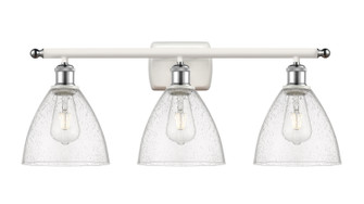 Ballston LED Bath Vanity in White Polished Chrome (405|516-3W-WPC-GBD-754-LED)