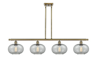 Ballston Four Light Island Pendant in Antique Brass (405|516-4I-AB-G247)