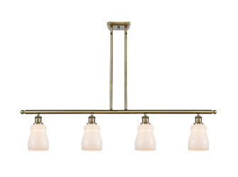 Ballston Four Light Island Pendant in Antique Brass (405|516-4I-AB-G391)