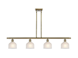 Ballston Four Light Island Pendant in Antique Brass (405|516-4I-AB-G411)