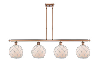 Ballston LED Island Pendant in Antique Copper (405|516-4I-AC-G121-8RW-LED)