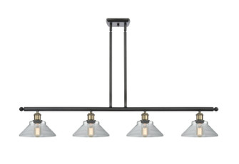 Ballston Four Light Island Pendant in Black Antique Brass (405|516-4I-BAB-G132)