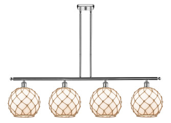 Ballston Four Light Island Pendant in Polished Chrome (405|516-4I-PC-G121-10RB) Ballston Four Light Island Pendant in Polished Chrome (405|516-4I-PC-G121-10RB)