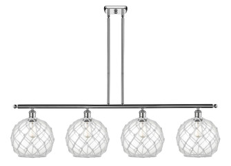 Ballston Four Light Island Pendant in Polished Chrome (405|516-4I-PC-G122-10RW)