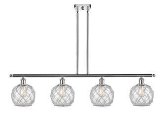 Ballston Four Light Island Pendant in Polished Chrome (405|516-4I-PC-G122-8RW)