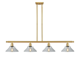 Ballston Four Light Island Pendant in Satin Gold (405|516-4I-SG-G132)