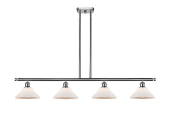 Ballston Four Light Island Pendant in Brushed Satin Nickel (405|516-4I-SN-G131)