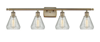 Ballston LED Bath Vanity in Antique Brass (405|516-4W-AB-G275-LED)