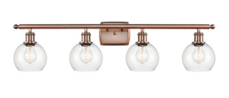 Ballston Four Light Bath Vanity in Antique Copper (405|516-4W-AC-G122-6)