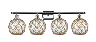 Ballston Four Light Bath Vanity in Polished Chrome (405|516-4W-PC-G122-8RB)