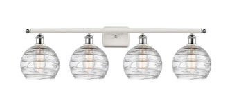 Ballston Four Light Bath Vanity in White Polished Chrome (405|516-4W-WPC-G1213-8)
