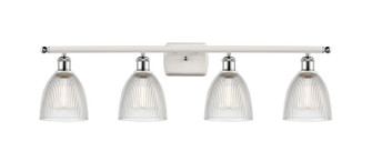 Ballston Four Light Bath Vanity in White Polished Chrome (405|516-4W-WPC-G382)
