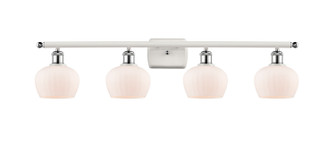 Ballston Four Light Bath Vanity in White Polished Chrome (405|516-4W-WPC-G91)