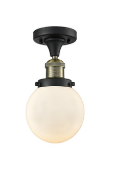 Franklin Restoration One Light Semi-Flush Mount in Black Antique Brass (405|517-1CH-BAB-G201-6)