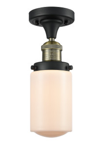 Franklin Restoration One Light Semi-Flush Mount in Black Antique Brass (405|517-1CH-BAB-G311)