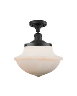 Franklin Restoration One Light Semi-Flush Mount in Matte Black (405|517-1CH-BK-G541)