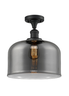 Franklin Restoration LED Semi-Flush Mount in Matte Black (405|517-1CH-BK-G73-L-LED)