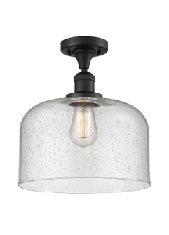 Franklin Restoration LED Semi-Flush Mount in Matte Black (405|517-1CH-BK-G74-L-LED)