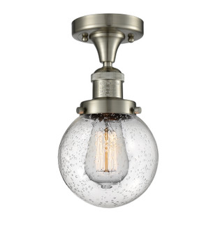 Franklin Restoration LED Semi-Flush Mount in Polished Nickel (405|517-1CH-PN-G201-6-LED)