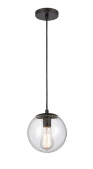 Auralume One Light Mini Pendant in Matte Black (405|608-BK-SDY)