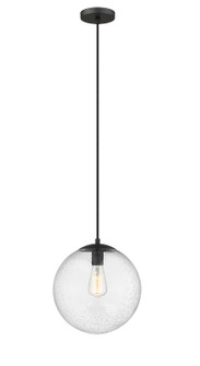Auralume One Light Mini Pendant in Matte Black (405|612-BK-SDY)