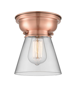 Franklin Restoration One Light Flush Mount in Antique Copper (405|623-1F-AC-G62)