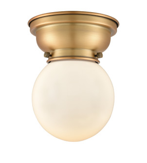Franklin Restoration One Light Flush Mount in Brushed Brass (405|623-1F-BB-G201-6)