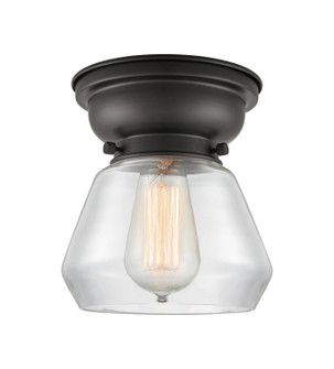 Franklin Restoration One Light Flush Mount in Matte Black (405|623-1F-BK-G172)