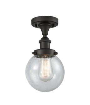 Ballston Urban One Light Semi-Flush Mount in Oil Rubbed Bronze (405|916-1C-OB-G204-6)